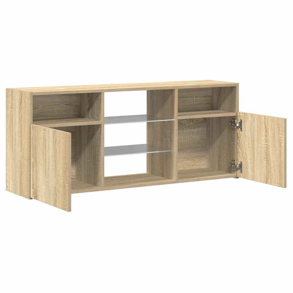 vidaXL TV Meubel Sonoma Eiken LED - 42% Korting!