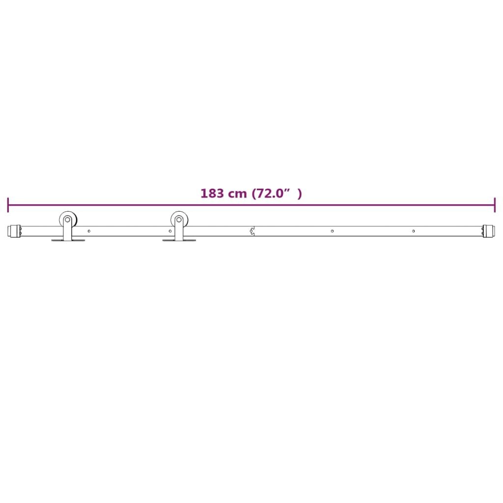 Schuifdeur Beslagset 183cm Wit - 41% Korting!