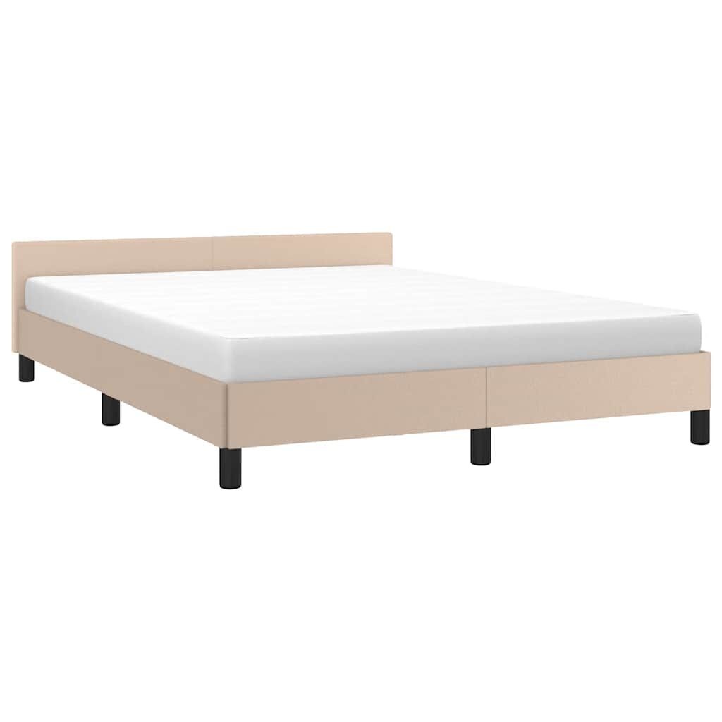vidaXL Bedframe 140x200 Cappuccino - 41% Korting!