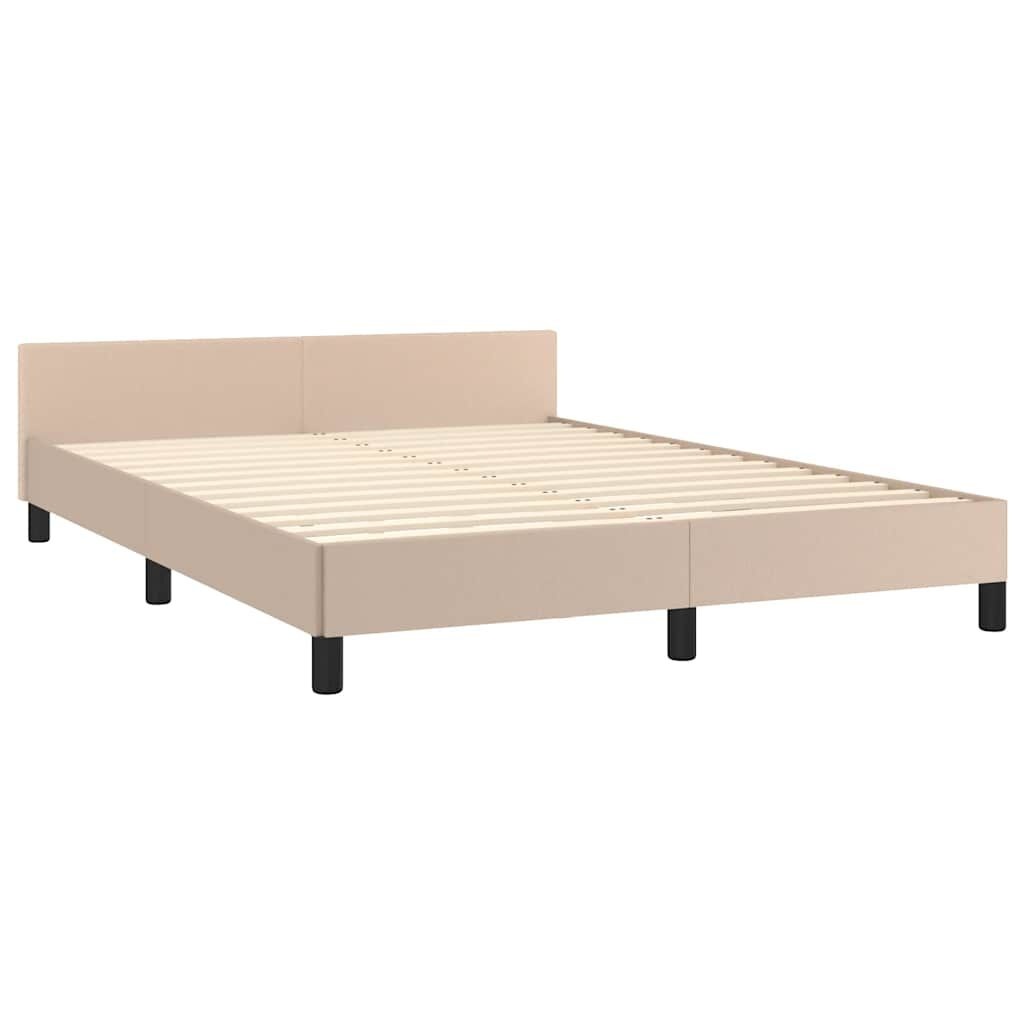 vidaXL Bedframe 140x200 Cappuccino - 41% Korting!