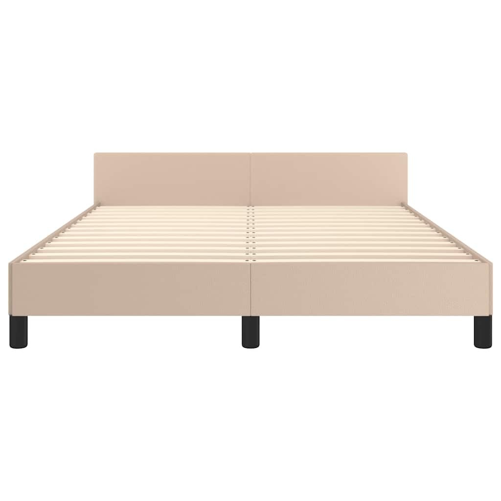 vidaXL Bedframe 140x200 Cappuccino - 41% Korting!