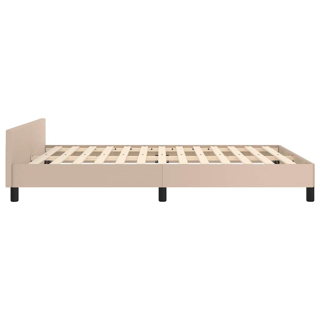 vidaXL Bedframe 140x200 Cappuccino - 41% Korting!