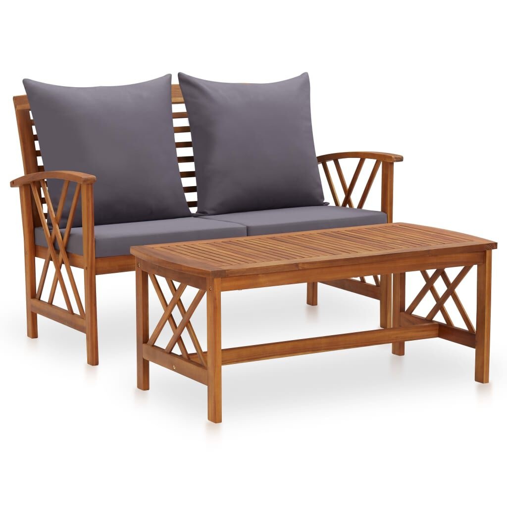 Lounge Set Acaciahout met Kussens - 41% Korting!