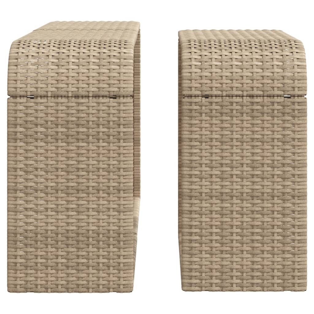 VidaXL Opbergschappen Rattan Beige - 35% Korting!