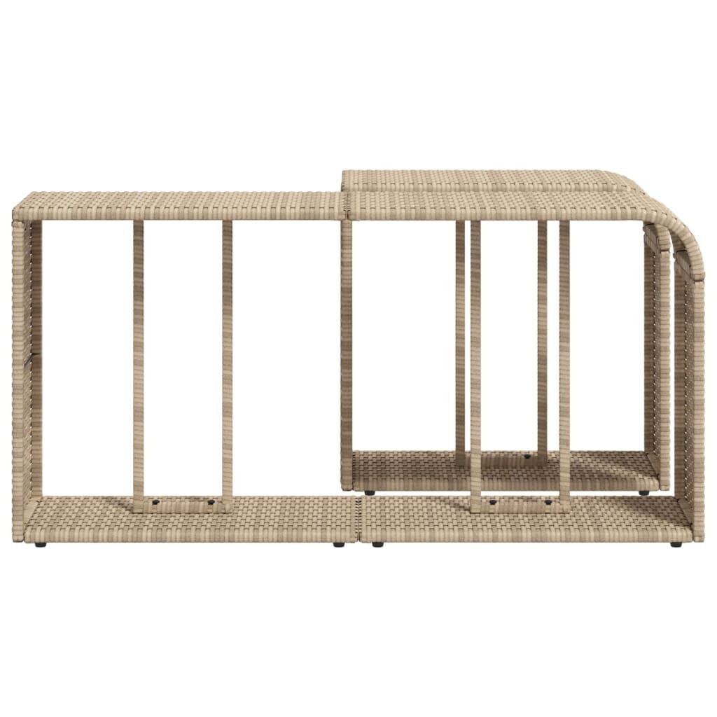 VidaXL Opbergschappen Rattan Beige - 35% Korting!