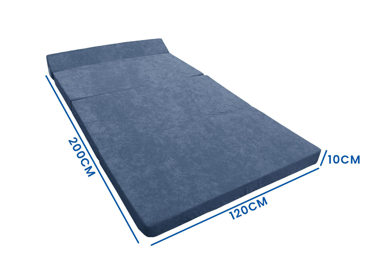 Opvouwbaar Matras 200x120cm Navy - 55% Korting! (Met Gebruikerssporen)