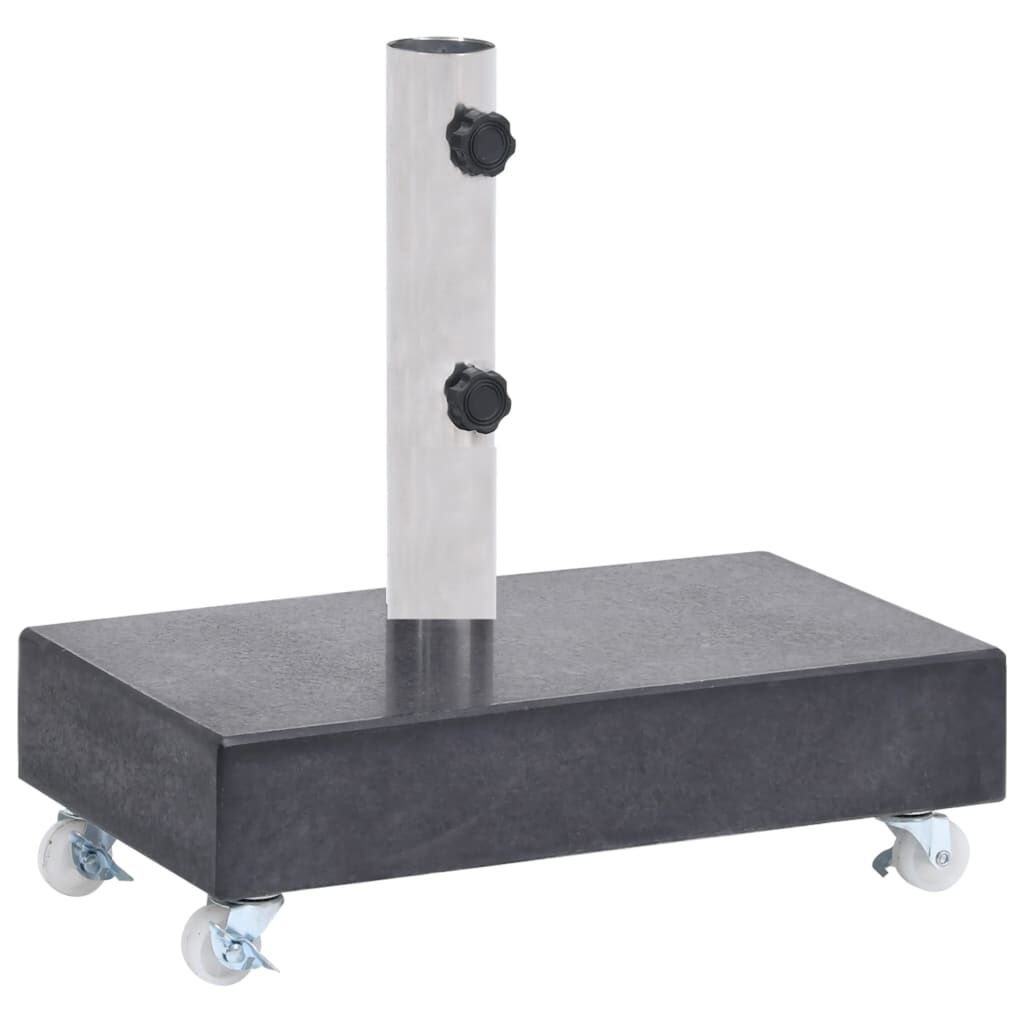 vidaXL Granieten Parasolvoet Zwart - 35% Korting!
