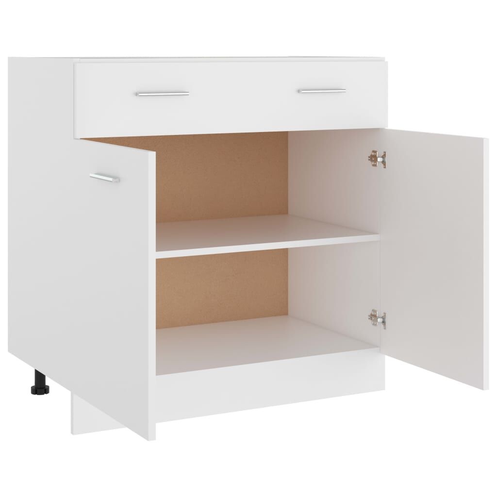 vidaXL Onderkast Lyon Wit 80cm - 35% Korting! Zo Goed Als Nieuw