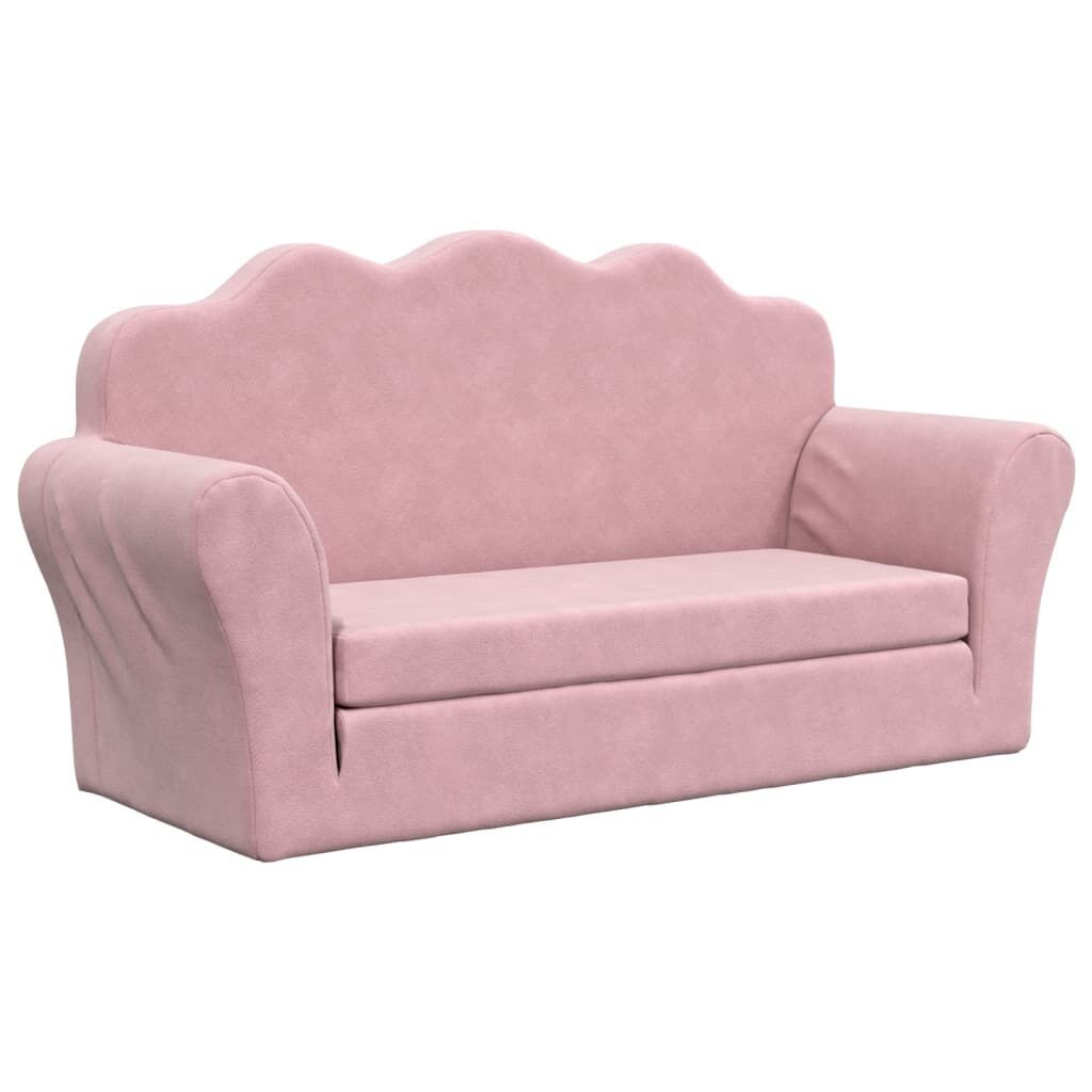 vidaXL Kinderslaapbank Roze Pluche - 35% Korting!