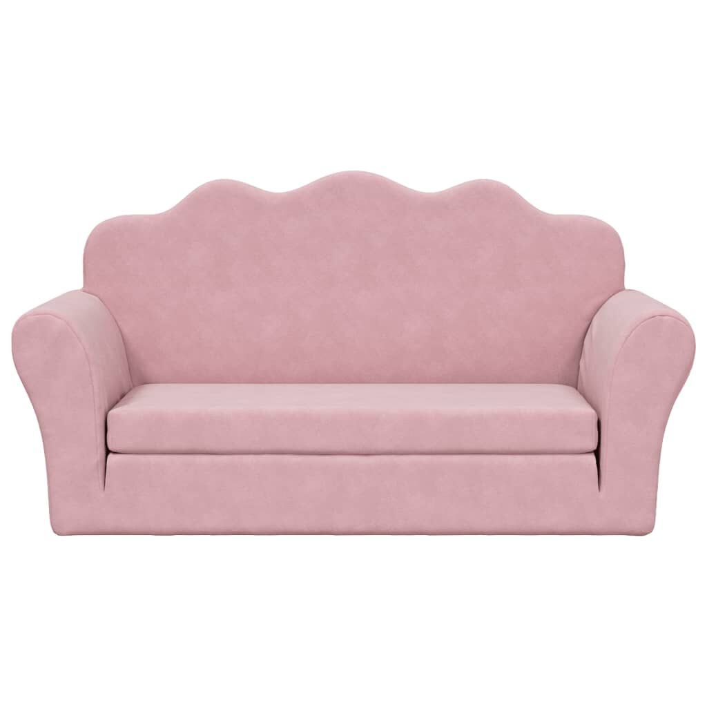vidaXL Kinderslaapbank Roze Pluche - 35% Korting!