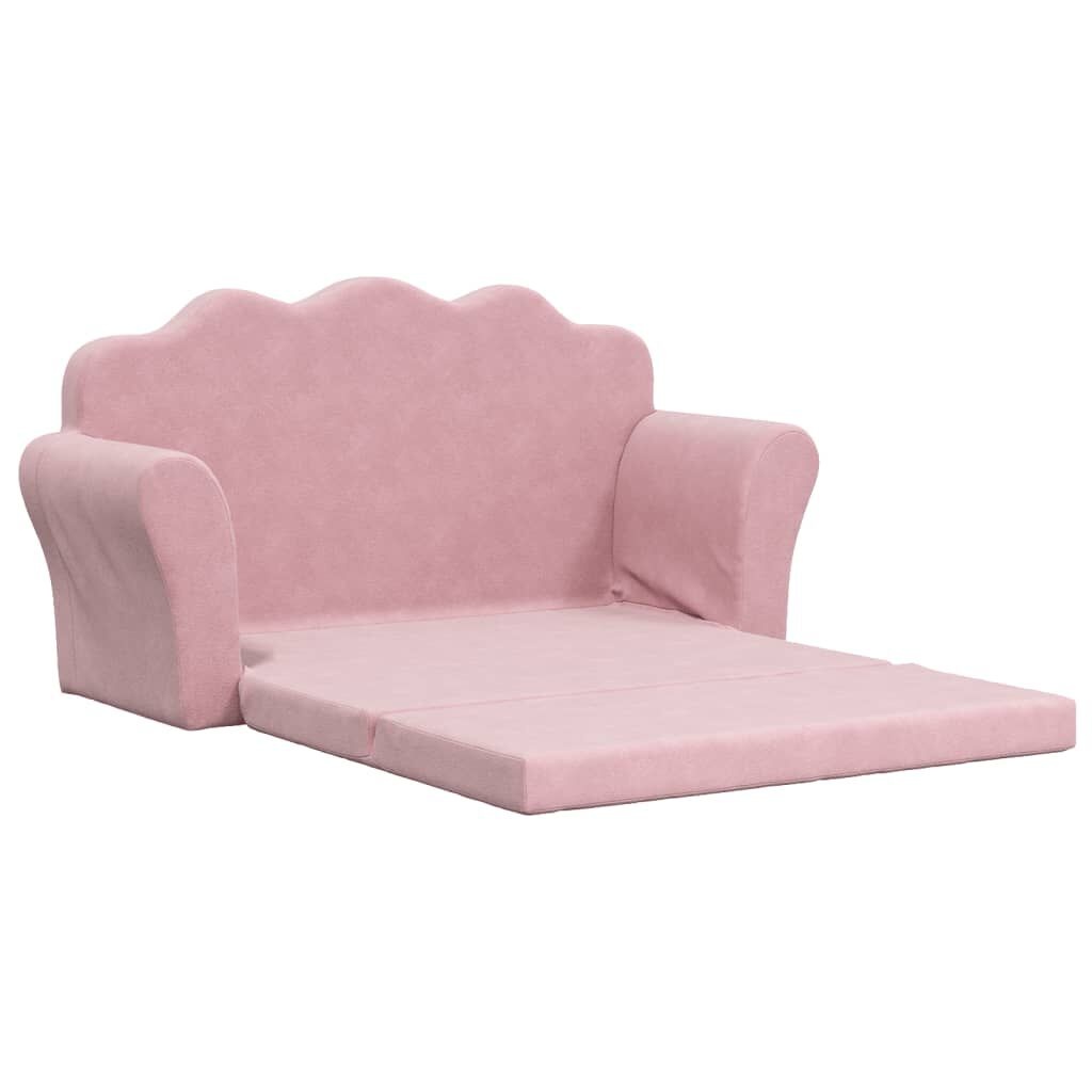 vidaXL Kinderslaapbank Roze Pluche - 35% Korting!