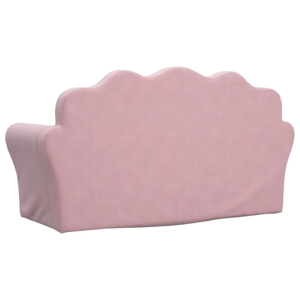 vidaXL Kinderslaapbank Roze Pluche - 35% Korting!