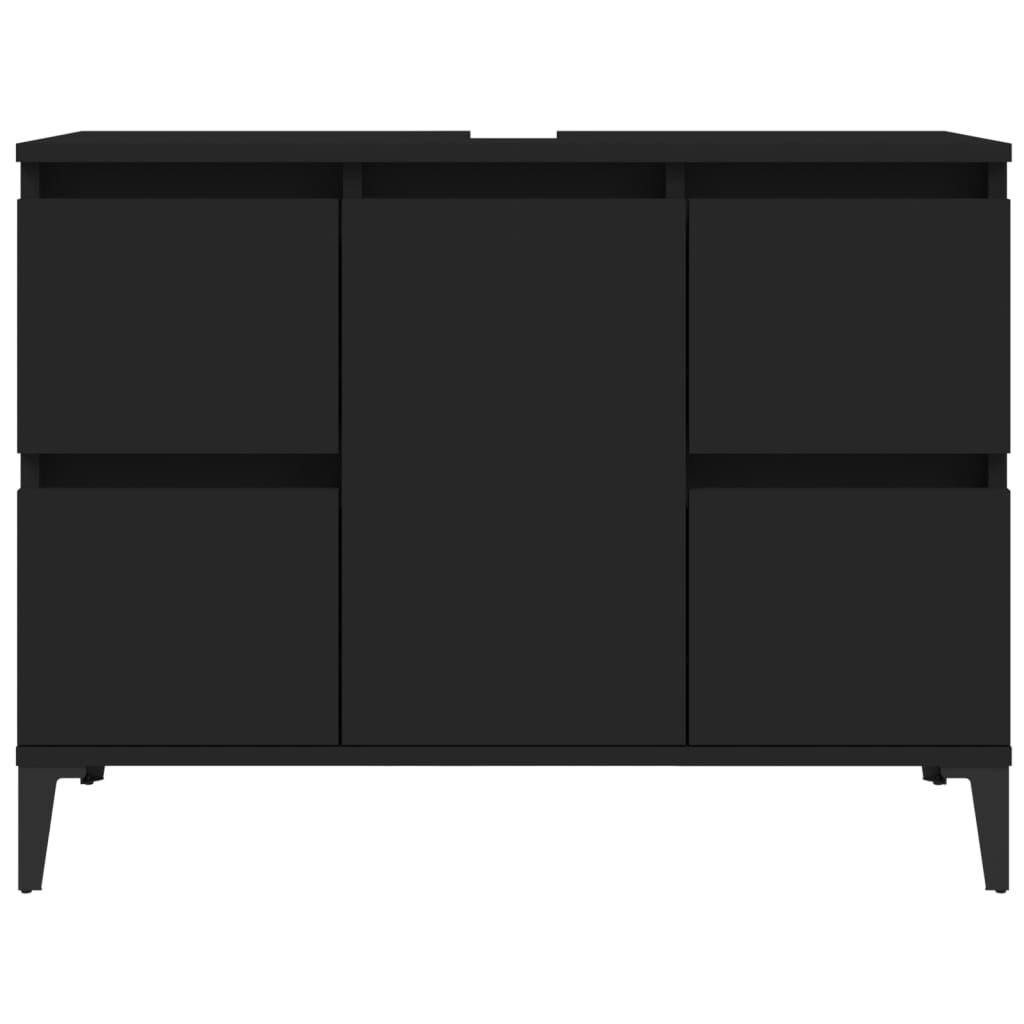 vidaXL Wastafelkast Zwart 80cm - 35% Korting! Nieuw!