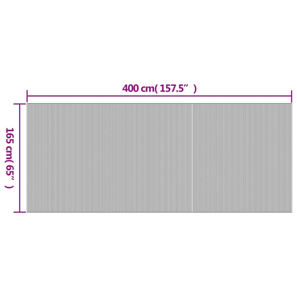 Bamboe Kamerscherm Grijs 165x400cm - 35% Korting!