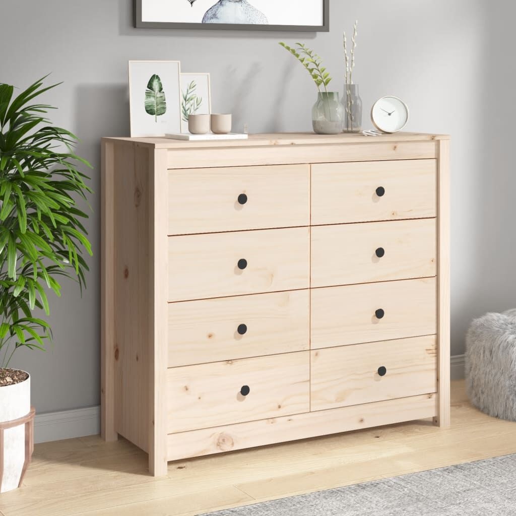 vidaXL Dressoir Grenenhout 100x40x90cm - 35% Korting!