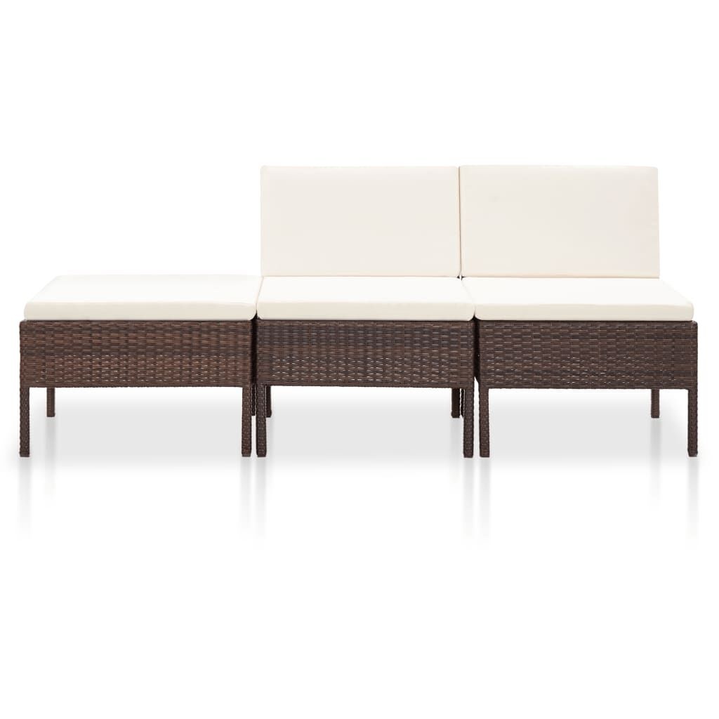 Luxe Loungeset 3-delig Bruin - 35% Korting!