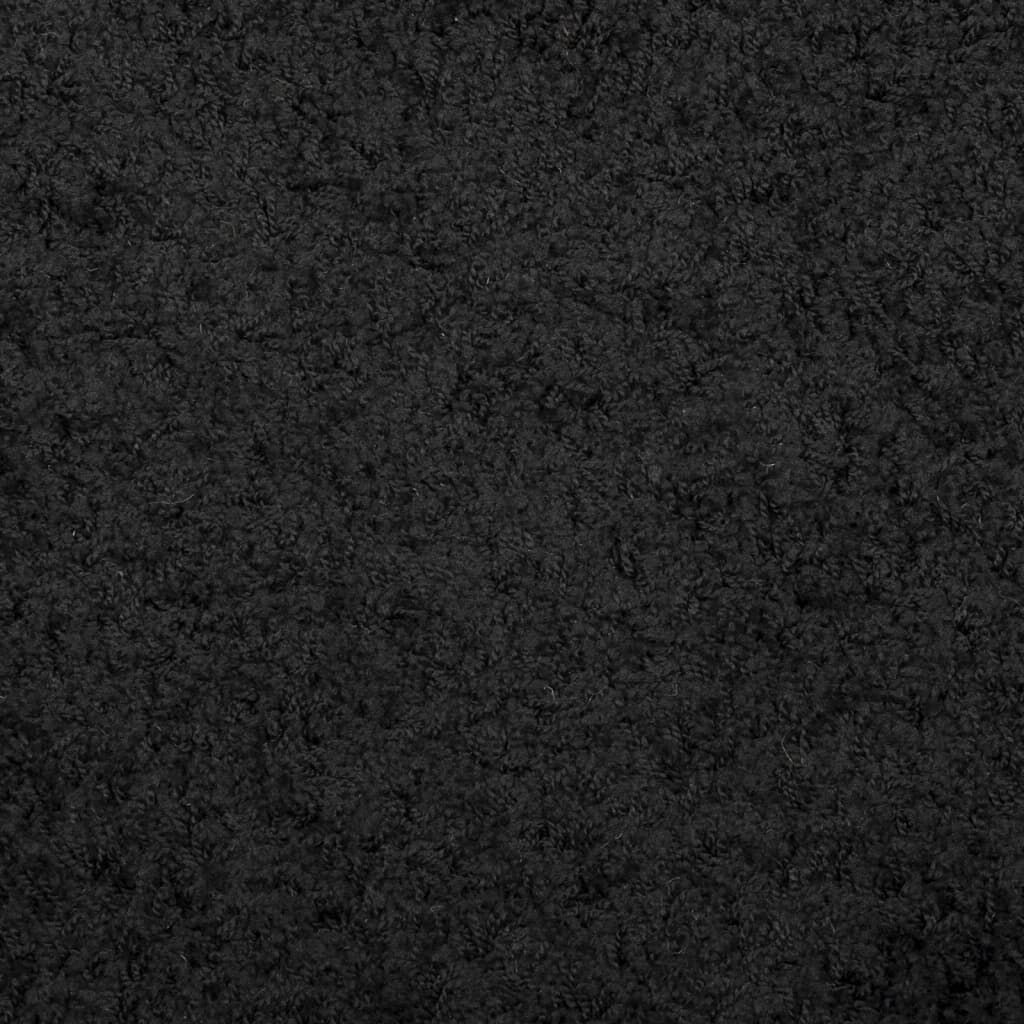 vidaXL Shaggy Vloerkleed Zwart Ø240cm - 35% Korting!