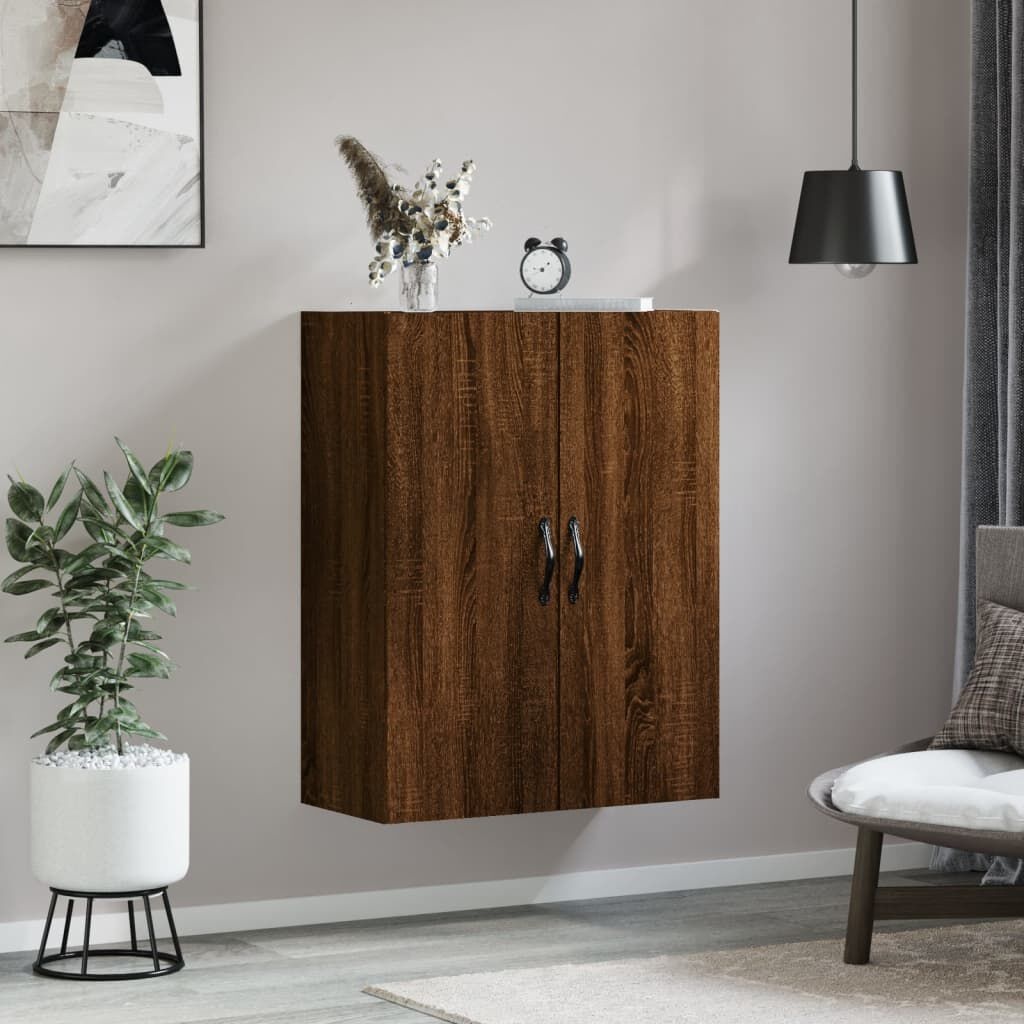 vidaXL Wandkast Bruin Eiken 69,5cm - 35% Korting!