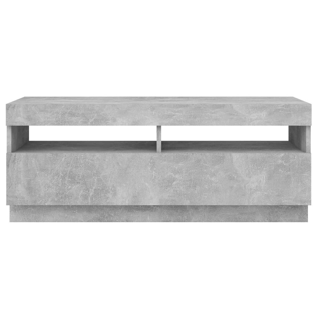 TV-Meubel Betongrijs met LED - 100cm - 35% Korting!