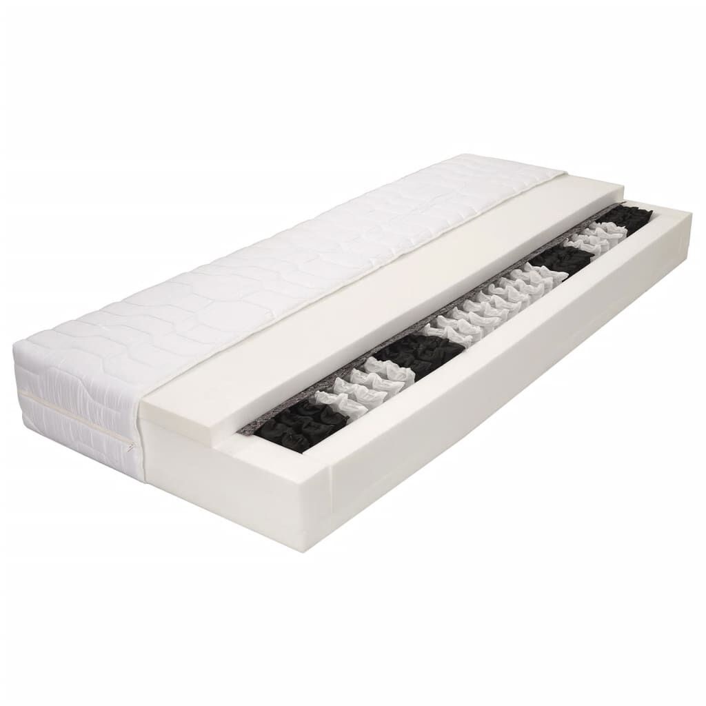 vidaXL Matras 120x200 Pocketvering 7 Zone H3 - 35% Korting!