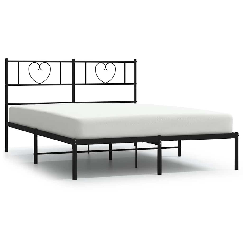 vidaXL Bedframe 150x200 Zwart - 45% Korting! (Retour)