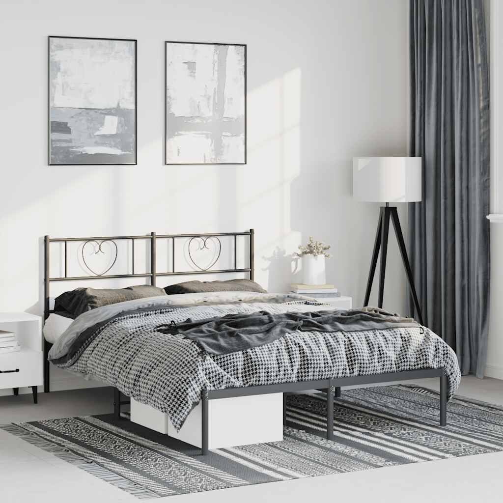 vidaXL Bedframe 150x200 Zwart - 45% Korting! (Retour)