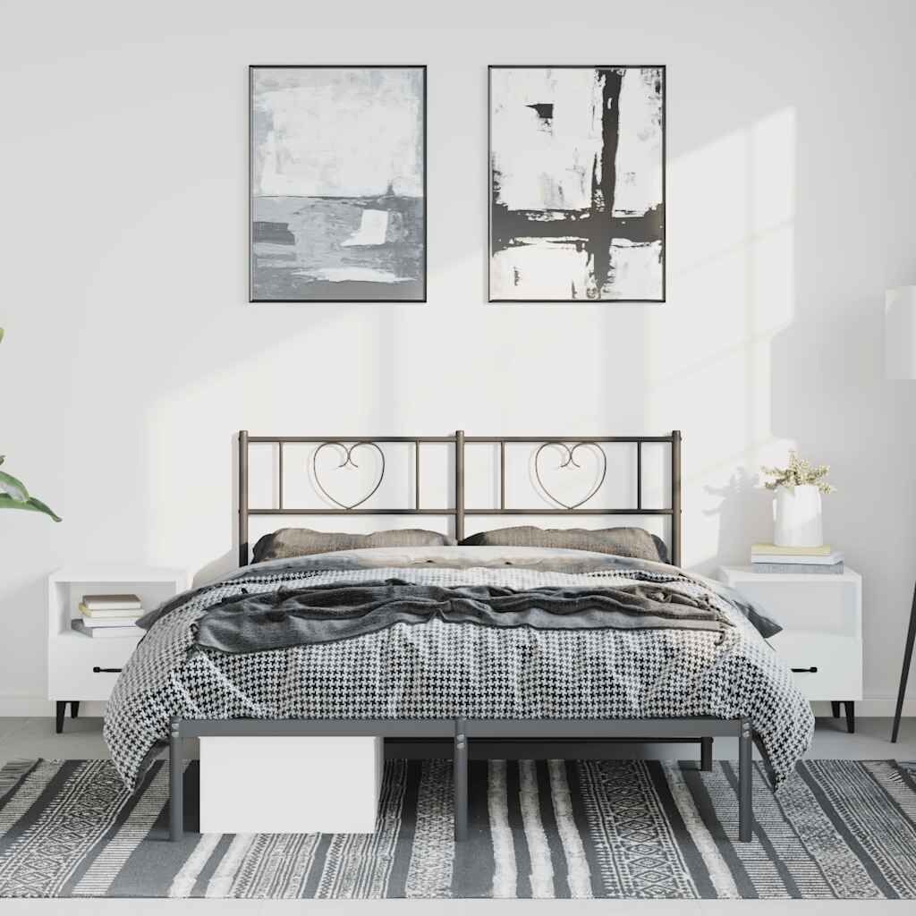 vidaXL Bedframe 150x200 Zwart - 45% Korting! (Retour)
