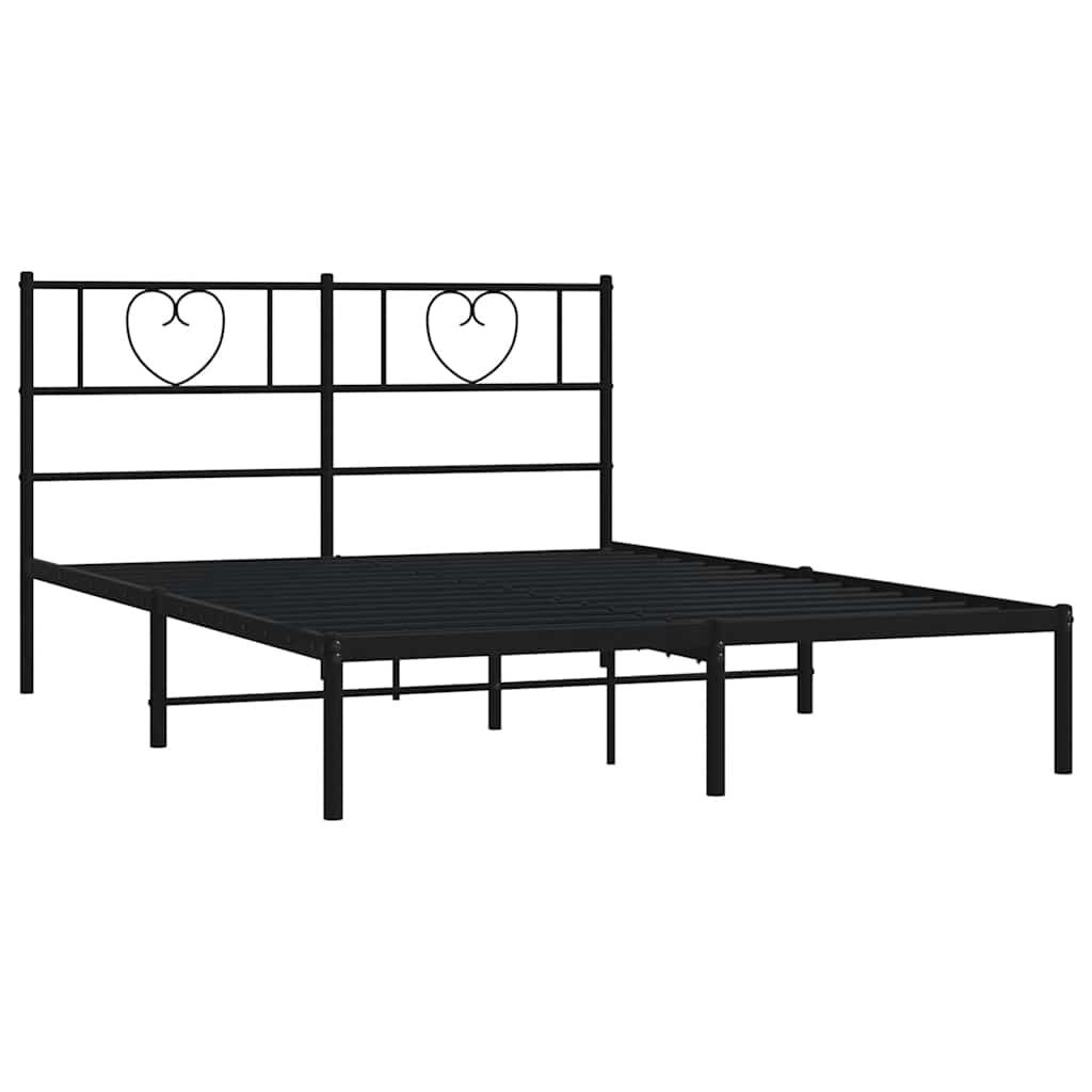 vidaXL Bedframe 150x200 Zwart - 45% Korting! (Retour)