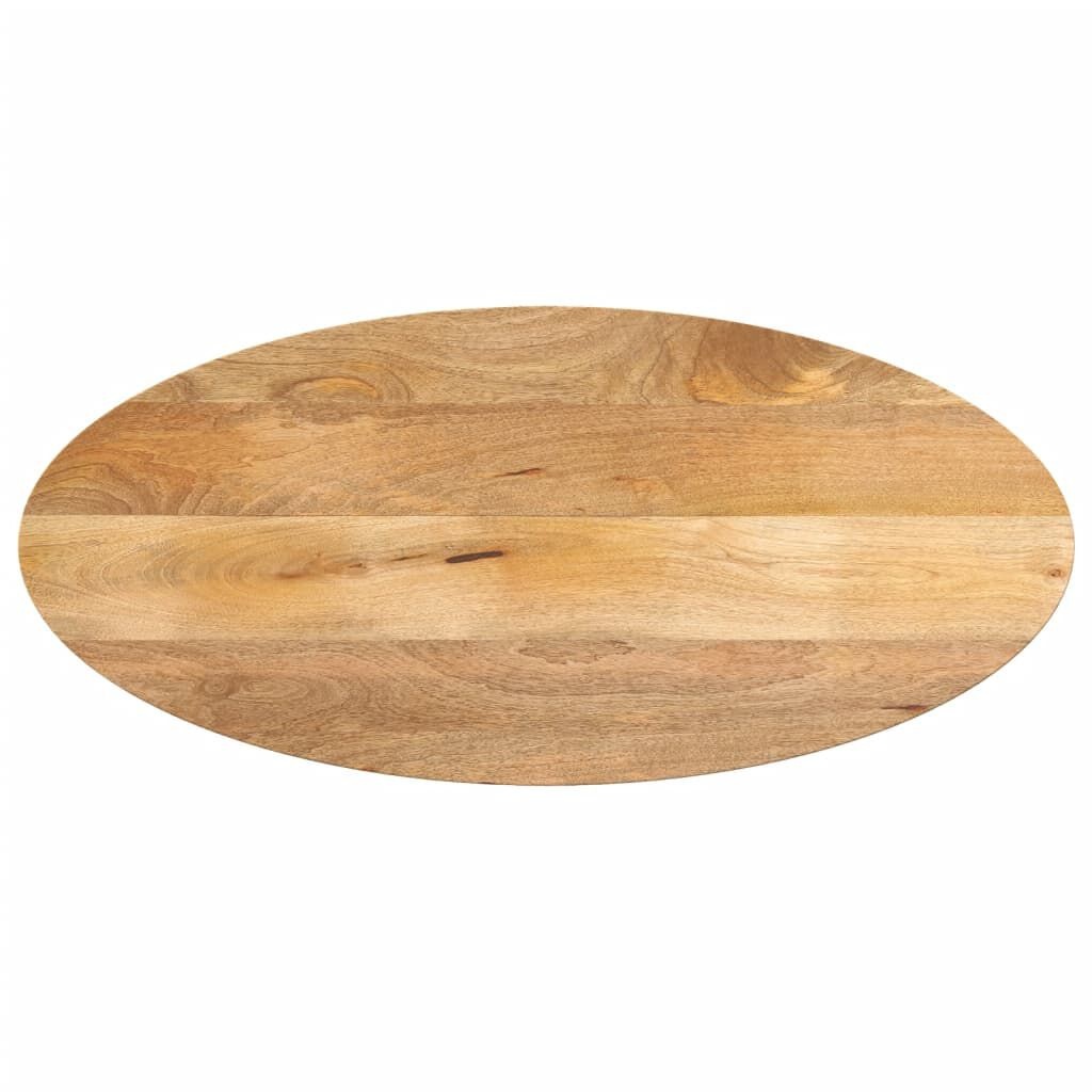 Ovaal Mangohouten Tafelblad 120x50cm - NU 35% Korting!