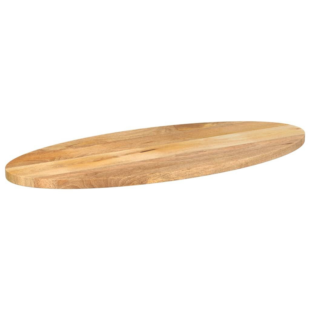 Ovaal Mangohouten Tafelblad 120x50cm - NU 35% Korting!