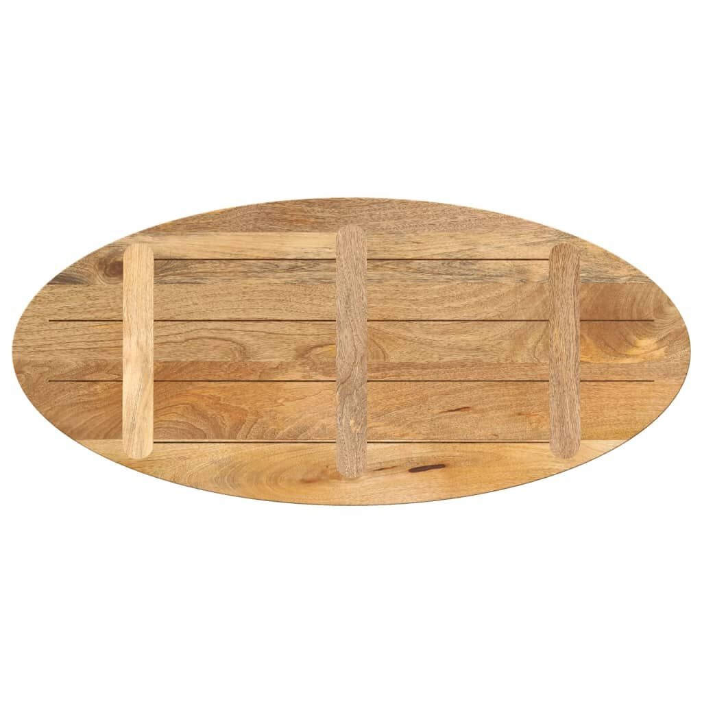 Ovaal Mangohouten Tafelblad 120x50cm - NU 35% Korting!