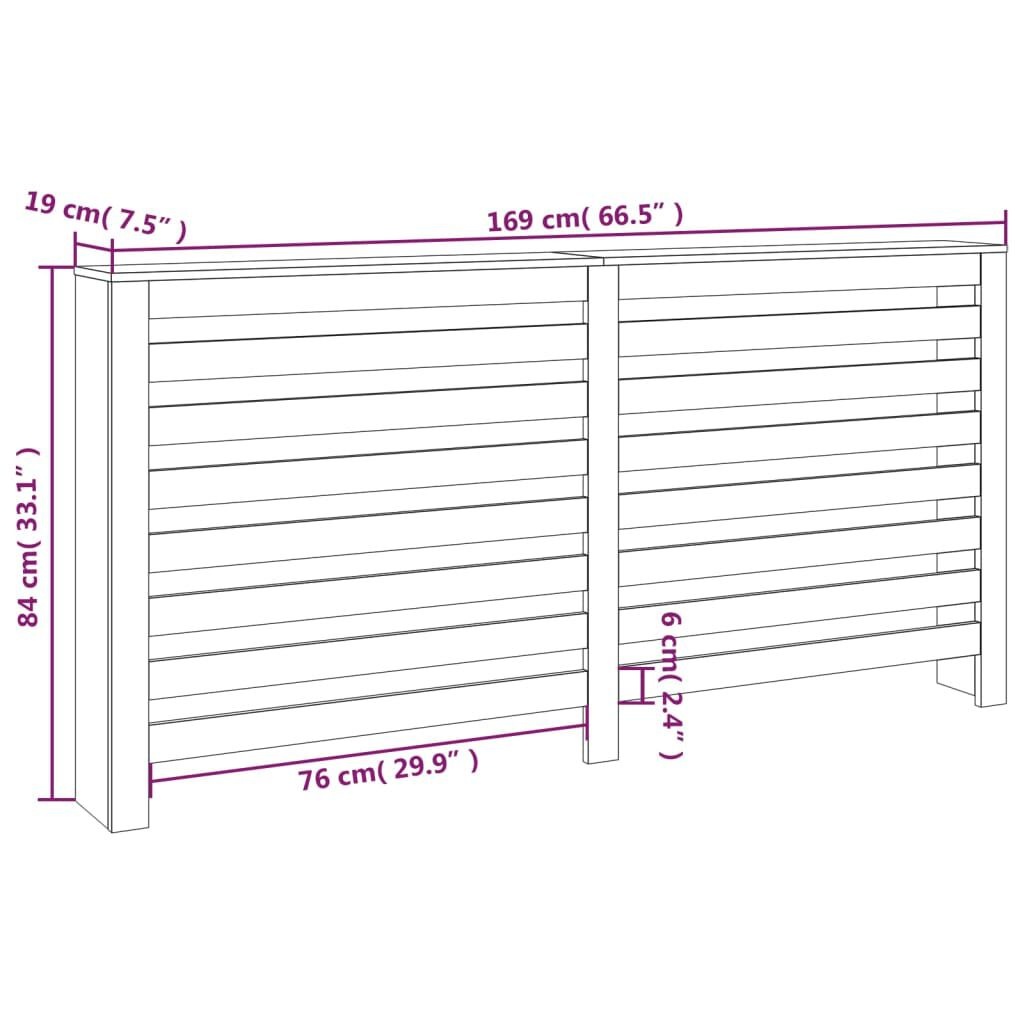 Radiatorombouw Grenenhout 169cm - 35% Korting!
