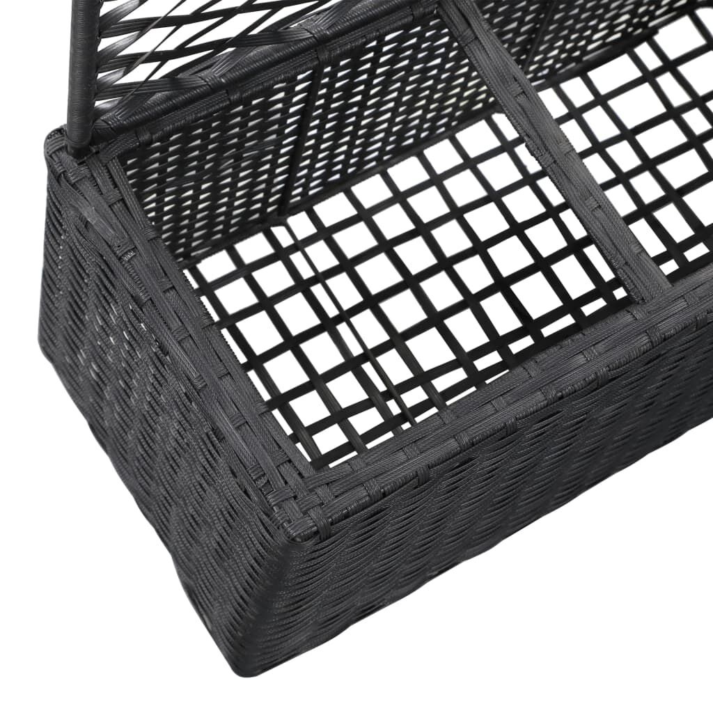 VidaXL Latwerk Plantenbak Zwart - 35% Korting!