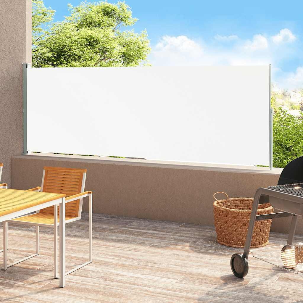 Tuinscherm Uittrekbaar 200x500cm Crème - 35% Korting!