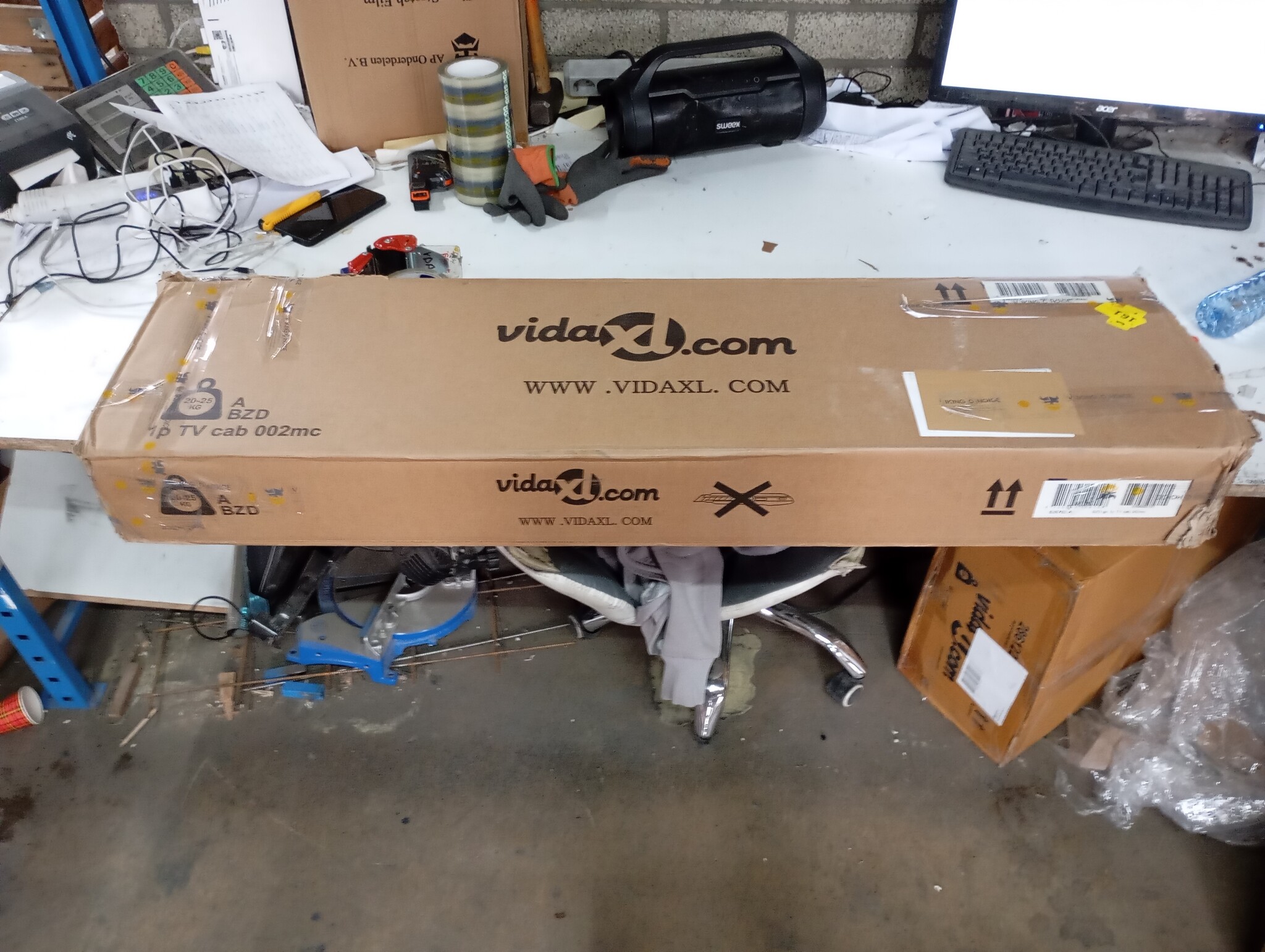 TV-Meubel Grijs Sonoma Eiken 200cm - 50% Korting! (Beschadigd)