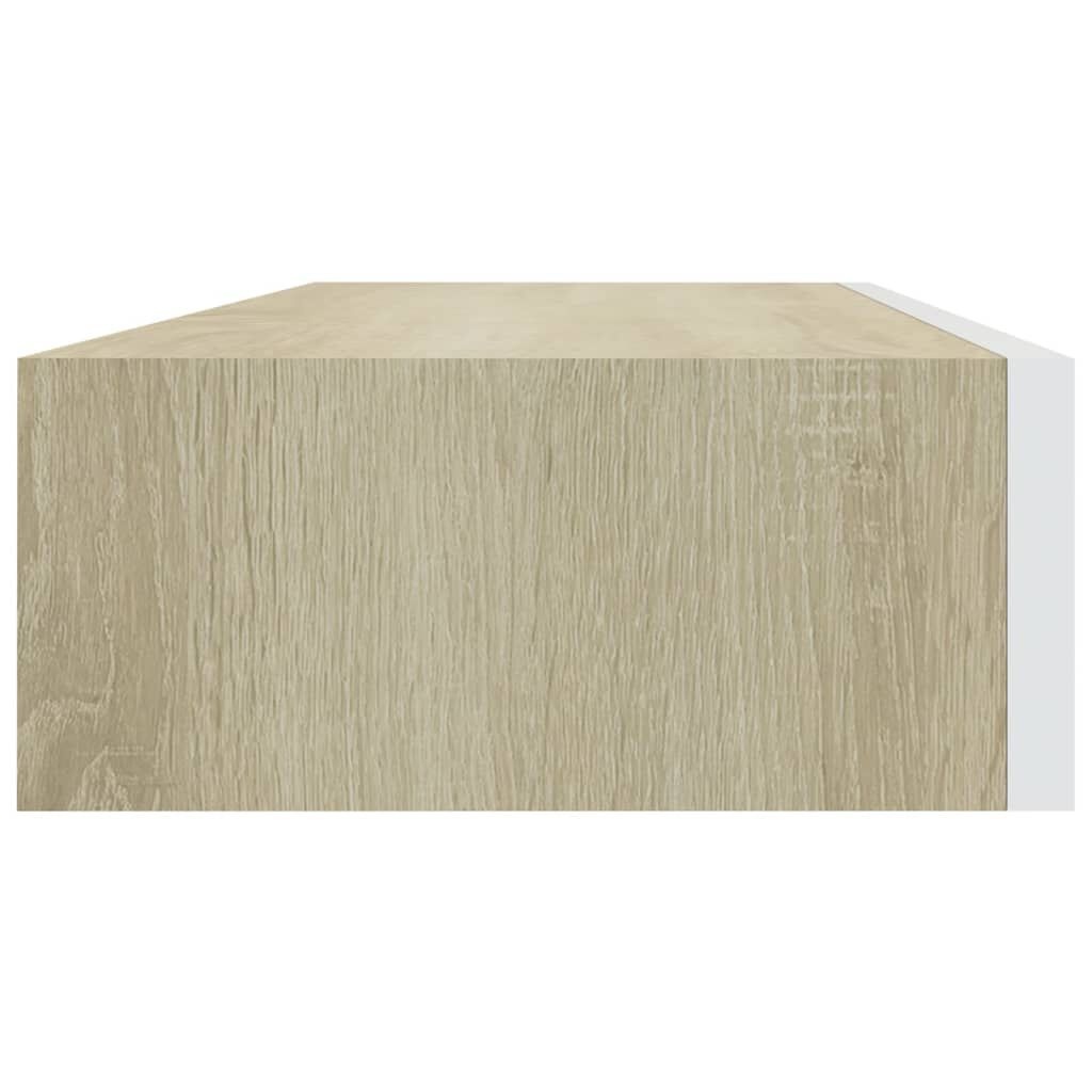 Wandschap met Lade Eiken/Wit 60cm - 42% Korting!