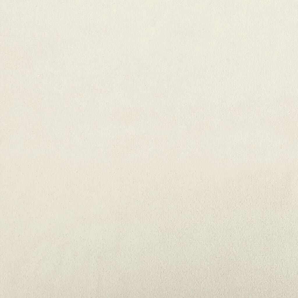 VidaXL Crème Fluweel Bank - 140cm - Zo Goed Als Nieuw! -47% Korting