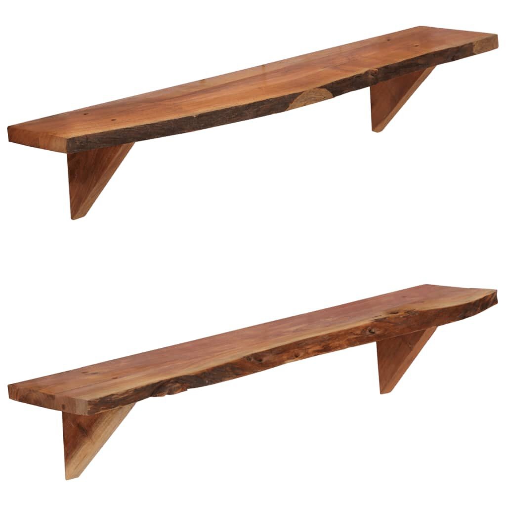 Wandplanken Acaciahout 90cm (2 st) -35% Korting!