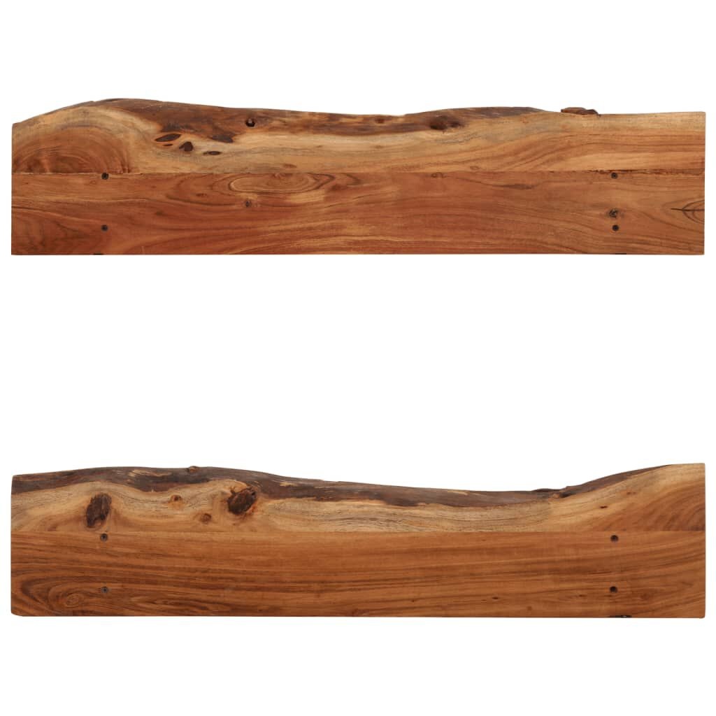 Wandplanken Acaciahout 90cm (2 st) -35% Korting!