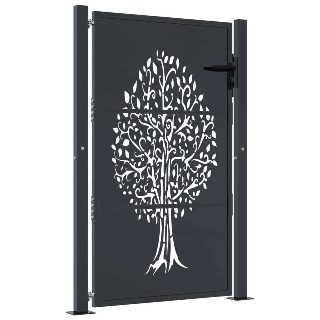 vidaXL Poort 105x155cm Antraciet - Boom Design - 41% Korting!