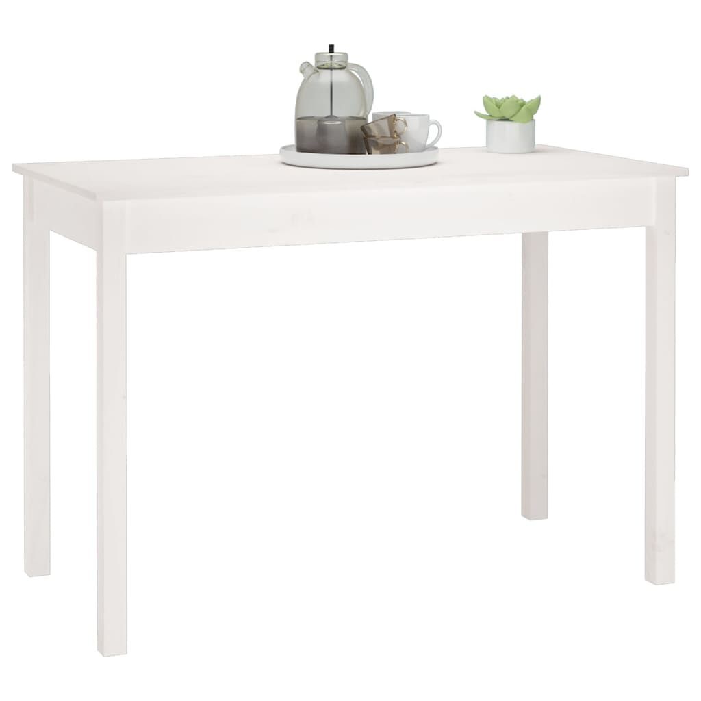 Eettafel Grenenhout Wit 110cm - 50% Korting! (Deukje)