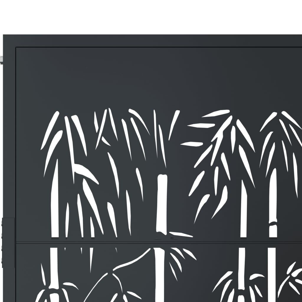 vidaXL Poort Bamboe Design 105x105cm Antraciet -42% Korting!