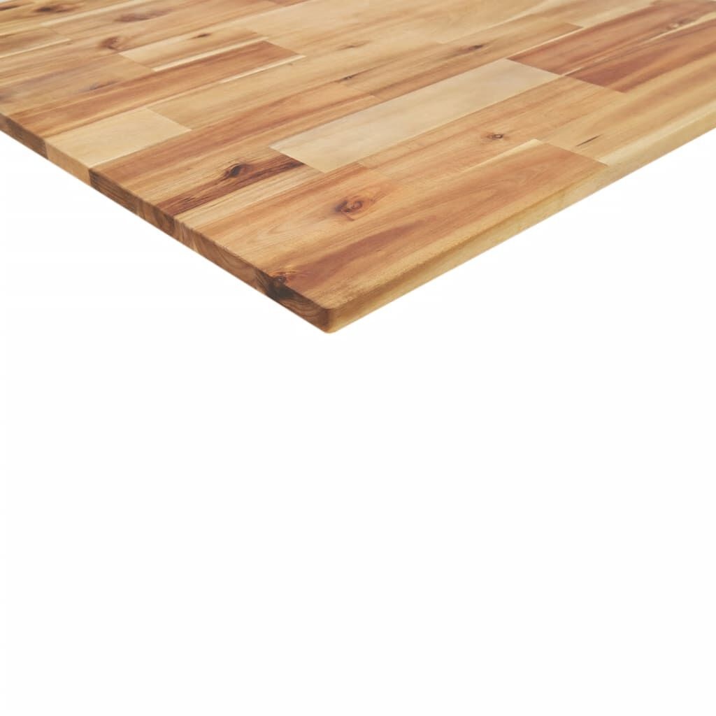 Acacia Tafelblad 100x80 cm - Massief Hout - 41% Korting!