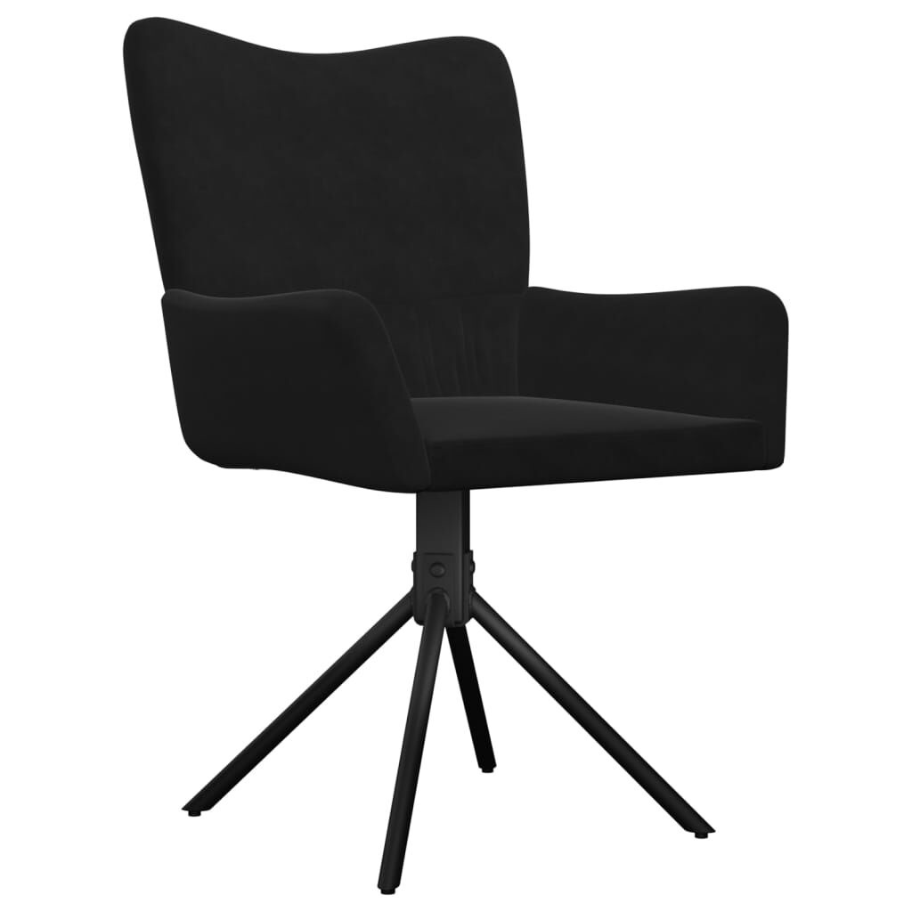 Draaibare Eetkamerstoelen (2x) Zwart Fluweel - 47% Korting!