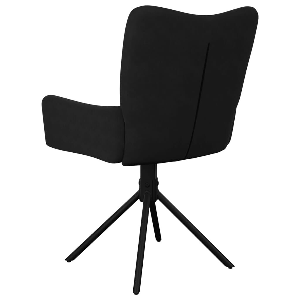 Draaibare Eetkamerstoelen (2x) Zwart Fluweel - 47% Korting!