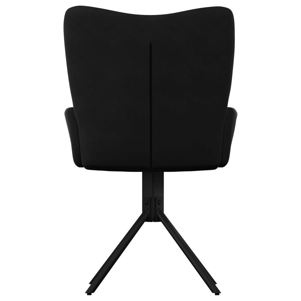 Draaibare Eetkamerstoelen (2x) Zwart Fluweel - 47% Korting!