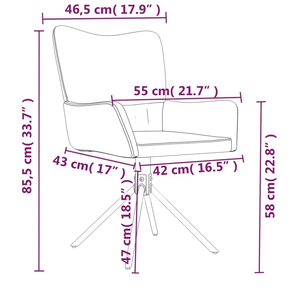 Draaibare Eetkamerstoelen (2x) Zwart Fluweel - 47% Korting!