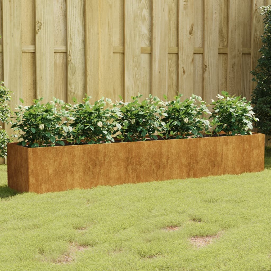 VidaXL Cortenstaal Plantenbak 200cm - 35% Korting!