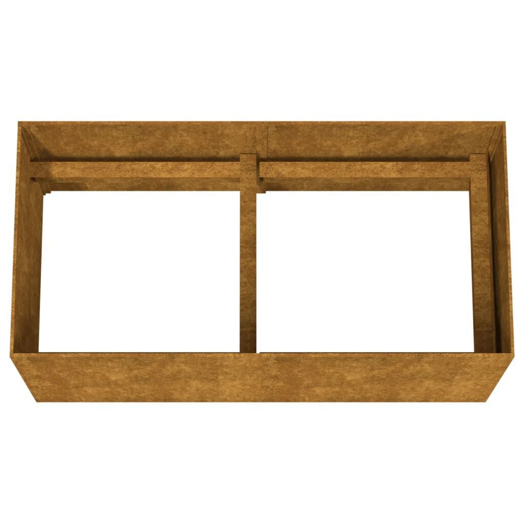VidaXL Cortenstaal Plantenbak 200cm - 35% Korting!