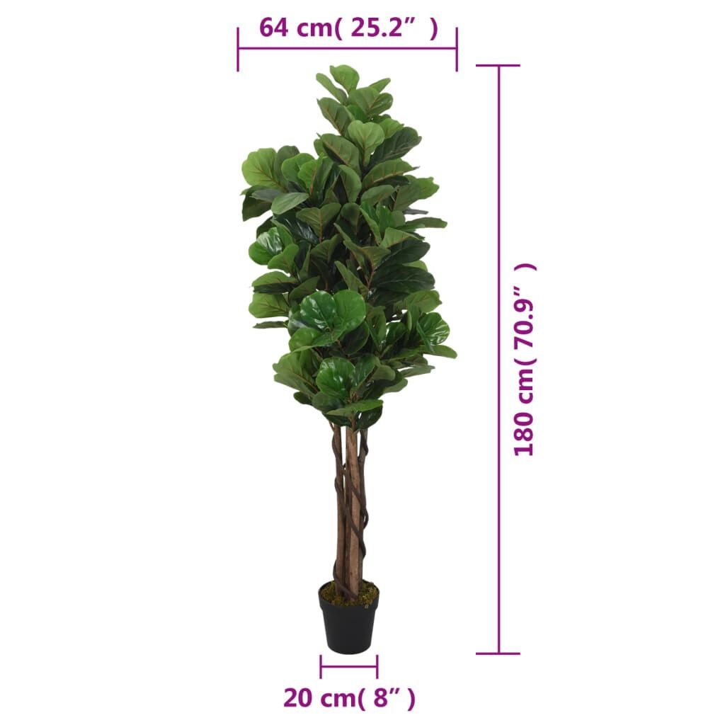 Kunst Vijgenboom 180cm - 232 Bladeren - 41% Korting!